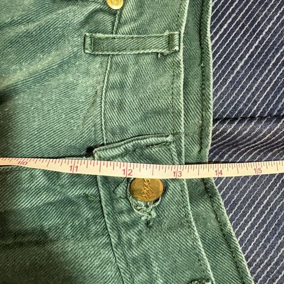 Chic Pants Womens 18 Green High Rise Tapered USA Made Vintage Y2K Classic - Picture 9 of 10